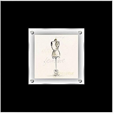 Premier Housewares 1-Piece Boudoir Mannequin Design 2 Framed Wall Art