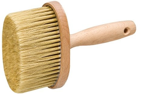 Colorus Premium Flächenstreicher Oval 130 x 60mm | Lasurbürste mit Chinaborsten | Malerbürste oval für Lasuren, Lacke, Wandfarben und Fassadenfarbe | Fassadenbürste Deckenbürste Tapezierbürste