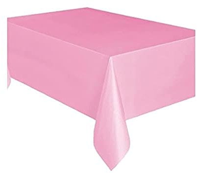 Unique Industries 50362 Hübsches Pink Tischdecke aus Kunststoff, hellrosa Farbe