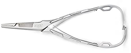Rapala - Angelzange RCD Mitten Forceps - Angelzubehör aus Edelstahl - Federzange - Integrierter Drahtschneider - Sperrklinke - Sägezahnbacken - 16cm - Grau