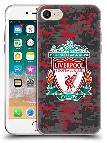 Head Case Designs Officially Licensed Liverpool Football Club Club Colours Crest Digital Camouflage Gel Case [Military Grade Protection] Compatible With Apple iPhone 7/8 / SE 2020 & 2022