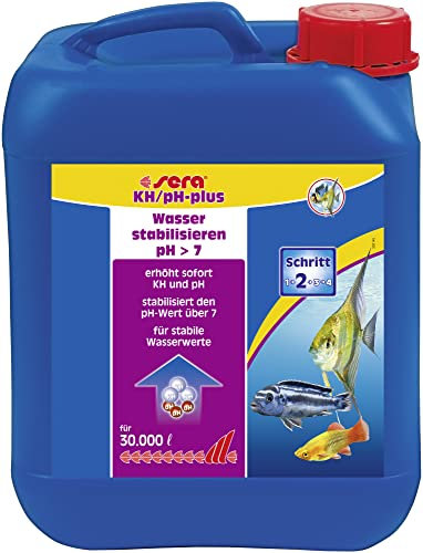 sera KH/pH-plus 5 Liter Wasseraufbereiter fürs Aquarium, puffert & sichert den pH-Wert, wirkt gegen biogene Entkalkung, schafft artgerechte Bedingungen (z. B. für afrikanische Cichliden)