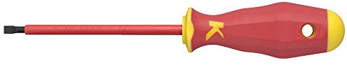 Klauke kl1007525is Single Standard Screwdriver Manual Screwdriver/set – Manual Screwdrivers & sets (7.5 cm, 22 g, Red/Yellow)