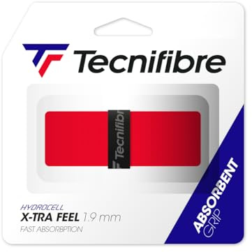 Tecnifibre X-Tra Feel Tennis Grip Red (Pack of 1)