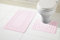 Olivia Rocco Miami 2 Piece Bath Mat & Pedestal Set, Non Slip Bathroom Set (Blush Pink)