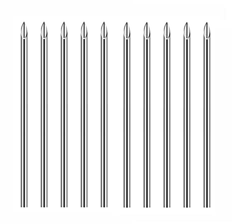 100pcs Tattoo Piercing Needles 16G Disposable Needles for Ear Navel Nipple Stainless Steel Surgery