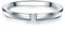 Trilani Damen Solitäring aus 925/- Sterling Silber mit Topas weiß Verlobungsring Antragsring Spannring
