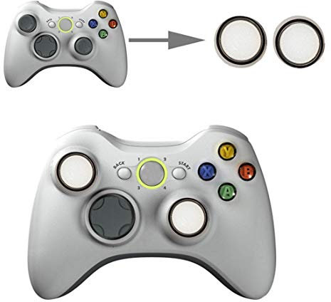wortek Controller Aufsätze Thumb Grip Control Stick Set Kappe Silikon PS2, PS3, PS4, PS5, Xbox, Xbox 360, Xbox One, Xbox Series X, Nintendo Switch