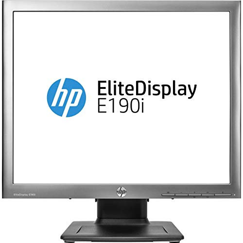 HP EliteDisplay E190i 19 Meteorite bezel, black chassis,stand - computer monitors (1280 x 1024 pixels, LCD, IPS, 1000:1, 3000000:1, 5:4) (Refurbished)