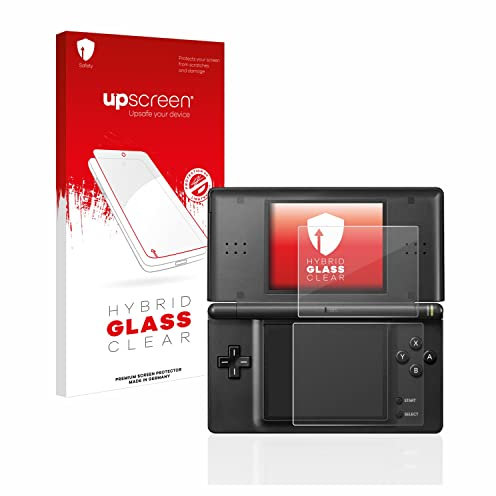 upscreen Schutzglas für Nintendo DS LITE Schutzfolie Panzer Folie Glas [Extrem Kratzfest 9H, Anti-Fingerprint, Ultra-Transparent]