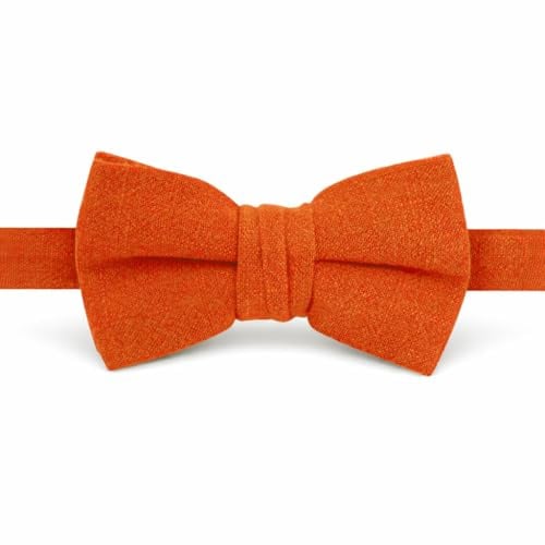 Spring Notion Herren-Fliege aus Leinen-Mischgewebe, burnt orange, Einheitsgröße