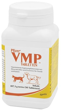 Zoetis - VMP Ergänzungsfuttermittel für Hunde und Katzen 50 Tabletten, 1er Pack (1 x 0.14 kilograms)