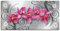 ARTLAND Wanddeko Leinwand Bilder Wandbild 100x50 cm Querformat Abstrakte Bilder Pflanzen Blumen Blüte Orchideen Kunst Pink U1QT