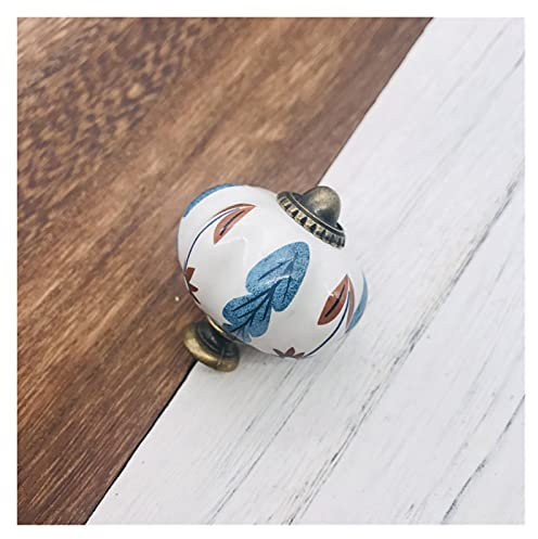 Modern Door Handle Kit Pack of 8 White Round Ceramic Drawer Handles with Vegetable Paint Design Furniture Door Cabinet Handles Kitchen Handles (Color : Transparent)