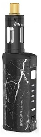 TVDC Innokin Endura T22 Pro Pod Kit with 13.5 Max Wattage Level | Featuring 3000mAH Battery | Supports MTL Vaping | 2ml Cartridge NO Nicotine (Black Marble)