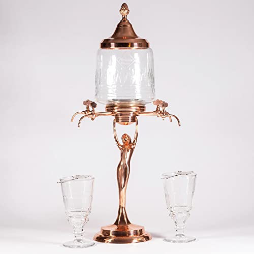 Kupferbeschichteter Metall-Absinth-Brunnen - 4 Ausläufe