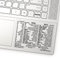 SYNERLOGIC (5 pcs) Word/Excel (for PC) Keyboard Shortcuts Stickers | No-Residue Laminated Vinyl Cheatsheet Windows Keyboard Stickers 86 x 64mm (Clear/Black, Small, 5 pcs)
