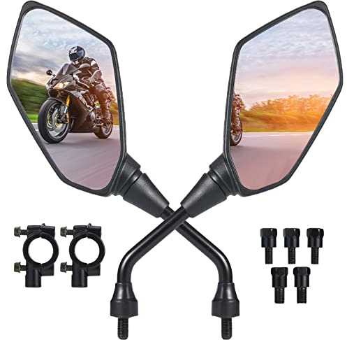 Motorcycle Mirrors, OFIG ATV Mirrors with 7/8 Handlebar Mount Compatible with Motocycle Scooter Moped ATV Snowmobile Polaris Sportsman Dirt Bike Cruiser Chopper