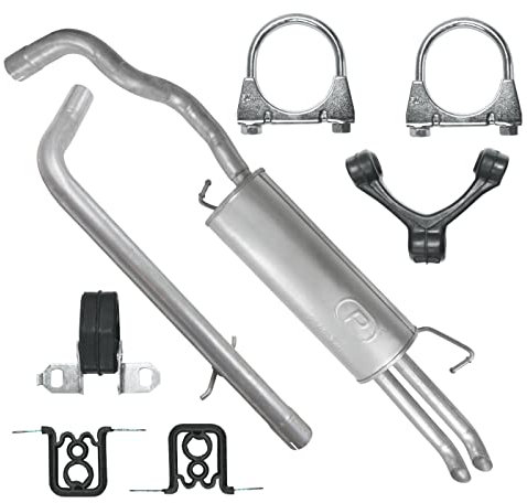 Polmo Schaldampferset Auspuff für Seat Toledo 2 II Octavia 1 I VW Golf 4 IV Bo-ra 1 I 1.9 TDI