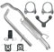 Polmo Schaldampferset Auspuff für Seat Toledo 2 II Octavia 1 I VW Golf 4 IV Bo-ra 1 I 1.9 TDI