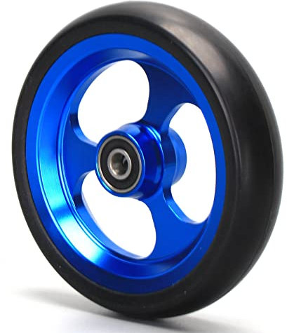 BEdaw Rollstuhl-Vorderräder 5 Zoll, Metallreifen, Antrieb, Rollstuhlrad-Ersatz, Rollstuhlteile, Für Rollstuhl, Gehhilfe, Rollatoren