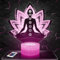 Lampephoto.fr Nachttischlampe Chakra deko Meditation Yoga Entspannung Zen. Geschenkidee Mann Frau objekt Chakra Nachtlicht Erwachsene deko Zimmer. originell TOP