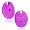 HIEERBUS Scrubber per il corpo in silicone, esfoliante delicato per il corpo in luffa in silicone da doccia con setole facilmente schiumose (Viola)