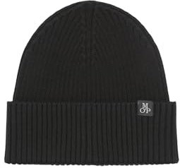 Marc OߴPolo Herren Strickmütze aus Bio-Baumwolle Beanie, Schwarz (Black), One Size