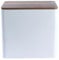 Salter BW12899WEU7 Toronto Bread Bin – Acacia Wooden Lid, Powder Coated Finish, Easy Clean, Store Bread, Bagels, Pastries, Large Bread Bin Storage Container, Holds 2 Loaves of Bread, White/Wooden