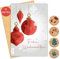 Weihnachtskarten mit Umschlag Set (12 Stück) - Elegante A6 Klappkarten Weihnachtskarte für Familie, Freunde oder geschäftlich