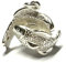 Sternzeichen Kettenanhänger 925/- Silber - Fische - figürlich massiv Anhänger