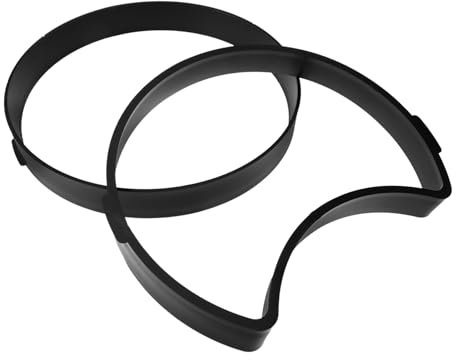 IWOWHERO 2St Bodenform Gartenpflasterform Pathmate Steinform Wegmacher Betonformen konkrete Formen beton gießform Trittsteine-Pflasterform Form für Bodenfliesen Wegeleister Plastik Black