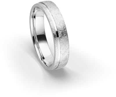 Kolibri Rings 925 Sterling Silber Eismatt Ring Ehering Partnerring Freundschaftsring Unisex - Inkl. Gratis Gravur und Etui