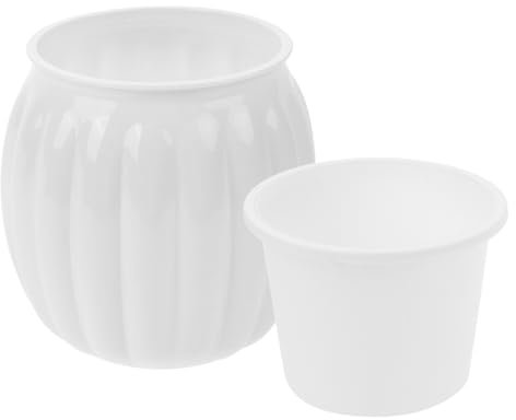 Happyyami Maceta De Auto Riego Transparente Contenedor De Agua para Plantas De Interior y Jardín Diseño Moderno y Ligero