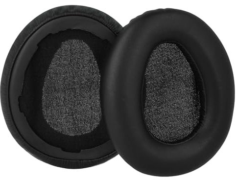 vhbw Coussinets d'oreille Compatible avec Audio Technica M 40X, 30X, 20X, 30, 50X, 50, 40 Casque Audio, Headset - Noir