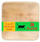 WHISPERING FANTASY 25 Disposable Palm Leaf Plates 15cm (6) Square Small Bamboo Plate Eco Friendly Biodegradable Compostable Heavy-Duty Plate Wooden Plates for Party & Events Microwave & Oven Safe