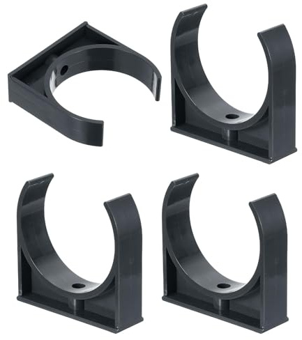 TA-VIGOR 90mm PVC Water Pipe Clamps Clips, 4pcs U-Shaped Tubing Hose Buckles for 90mm OD Tubing, TV Trays Hose Hanger Support Pex Tubing Hose Clamps Universal Single Pipe Clip