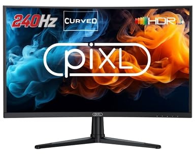 Pixl PX27CC301B 27 240Hz Hdr 10+ Full Hd Curved Gaming Monitor With 1920 X 108