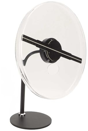 Ventilatore for display pubblicitario olografico con scheda di memoria da 16 GB integrata, proiettore video 3D 256 perline LED for auto e negozi