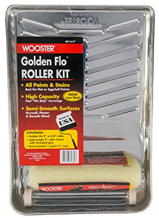 Wooster Brush R914-9 Golden Flo Roller-Set, 3/8 Zoll Nickerchen, 22,9 cm