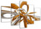 Visario Bild & Kunstdruck der deutschen Marke 200 x 100 cm 6304 Bilder auf Leinwand Kunstdrucke abstrakt gold silber Wandbild
