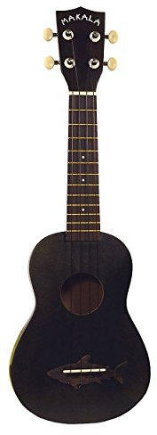KALA KA MK SS BLK Vintage Satin Finish Makala Shark Soprano Ukulele schwarz