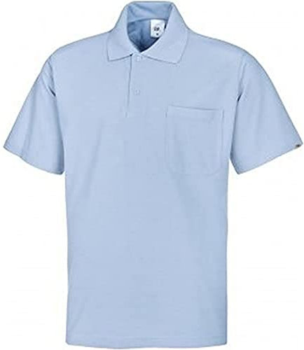 BP 1612-181-81-L Unisex-Poloshirt, 1/2 Ärmel, Polokragen mit Knopfleiste, 70 cm, 220,00 g/m² Stoffmischung, rot, L