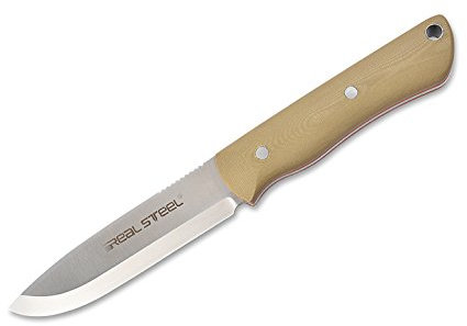 Real Steal Messer Bushcraft Coyote 10.5 cm, Beige, 21.9 cm