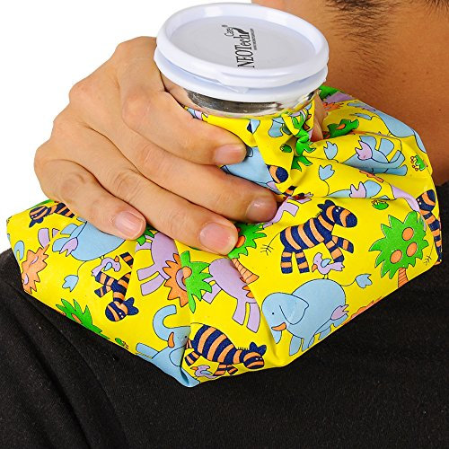 NEOtech Care Eisbeutel - Kühlbeutel mit Schraubdeckel - wiederverwendbarer, nachfüllbarer Beutel - Tiere - 20 cm