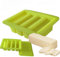 Butterformen mit 4 Mulden, Silikon, Butterform, Pudding und Gelee, Schnapsform, Käsekuchen, Butterform mit Deckel, Produktmaße: 7 x 5 x 2 Butterform (gelb)