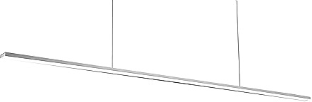 Thebo LED 150 Pendelleuchte 1200 mm Edelstahl