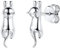 SILVERCUTE 925 Sterlingsilber Ohrringe Süße Katze Kätzchen Ohrstecker Weißgold überzogen Ohrschmuck für Damen Mädchen Katzeliebhaber Ear Studs Accessoire für Weihnachten Geburtstag