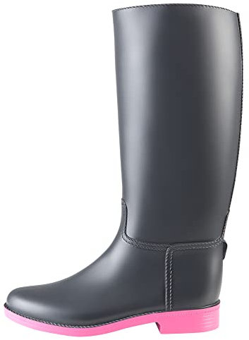 PFIFF 102796 Reitstiefel 'Aberdeen', anthrazit-pink 41