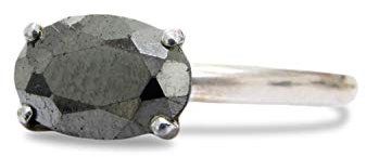 Anemone Unique Pyrite-Stein-Ring - Handwerkliche 925 Sterling Silber Ringe - Edelstein-Ringe für Geburtstage, Jubiläen, Abschlussball und Kollektion - Inklusive Geschenkbox